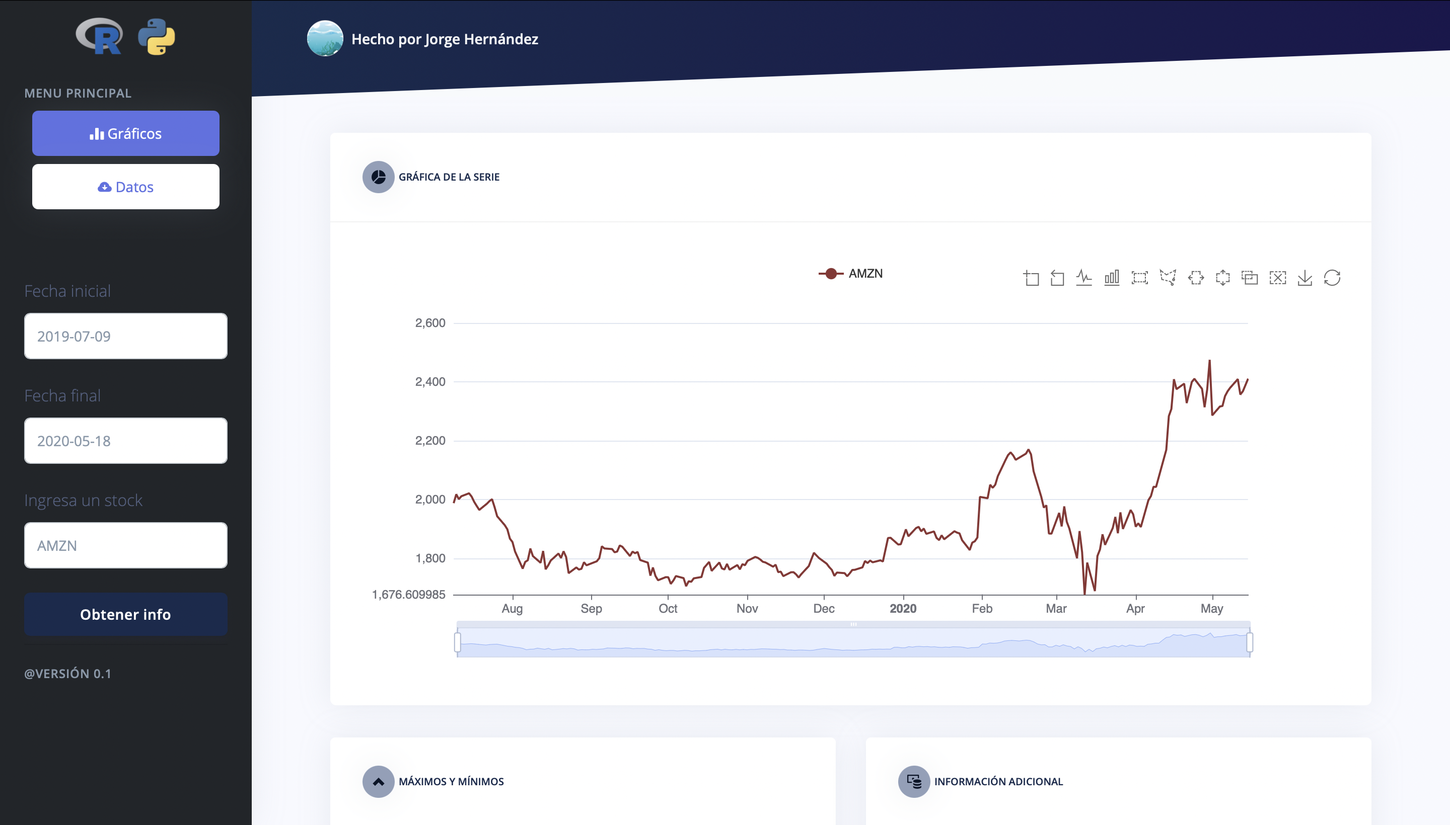 App para visualizar stocks